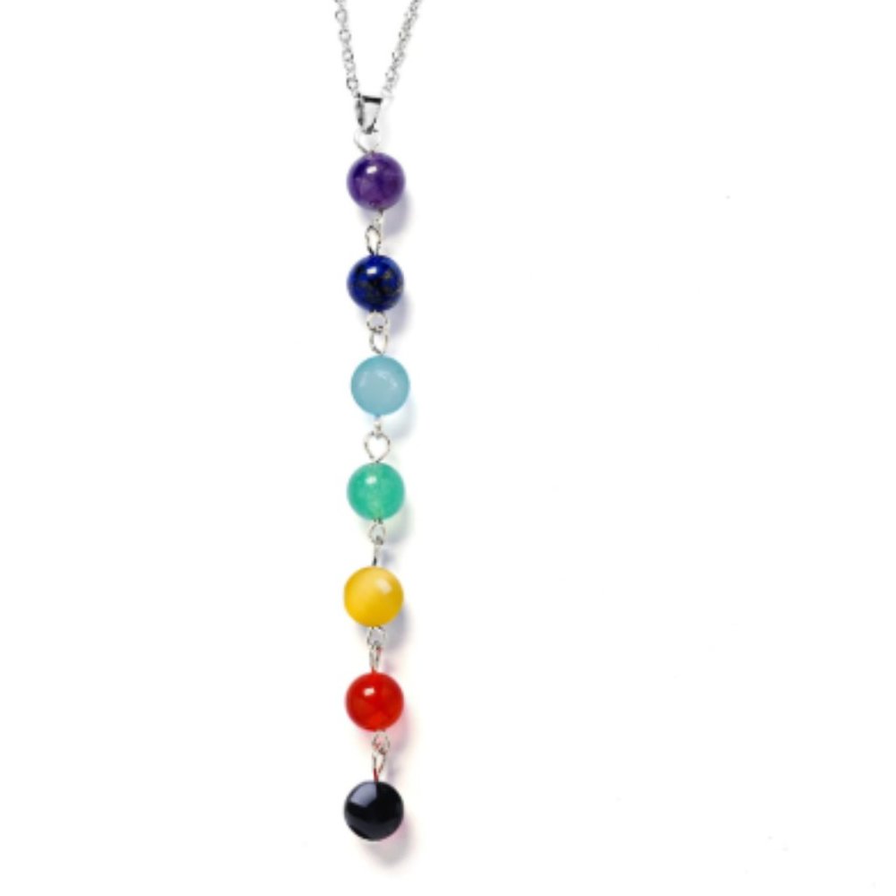 Boho Yoga Balance 7 Chakra Healing Bead Necklace